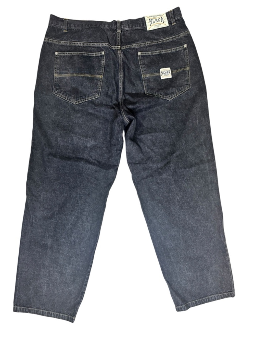 Negro League Baseball Players Association VTG Denim Patched Jeans 38x34 - Picture 2 of 10
